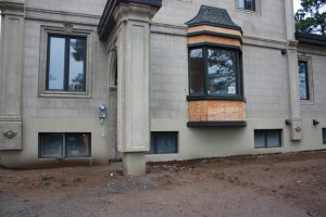 Installation de fondation et crépis