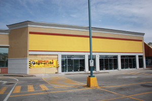 façade de magasin de grande surface