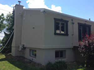 façade de maison en beige